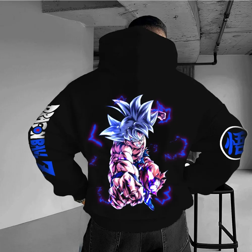 Anime dragon ball 2025 outono inverno hoodie harajuku streetwear masculino vintage oversized hoodie feminino solto manga longa topo unisex