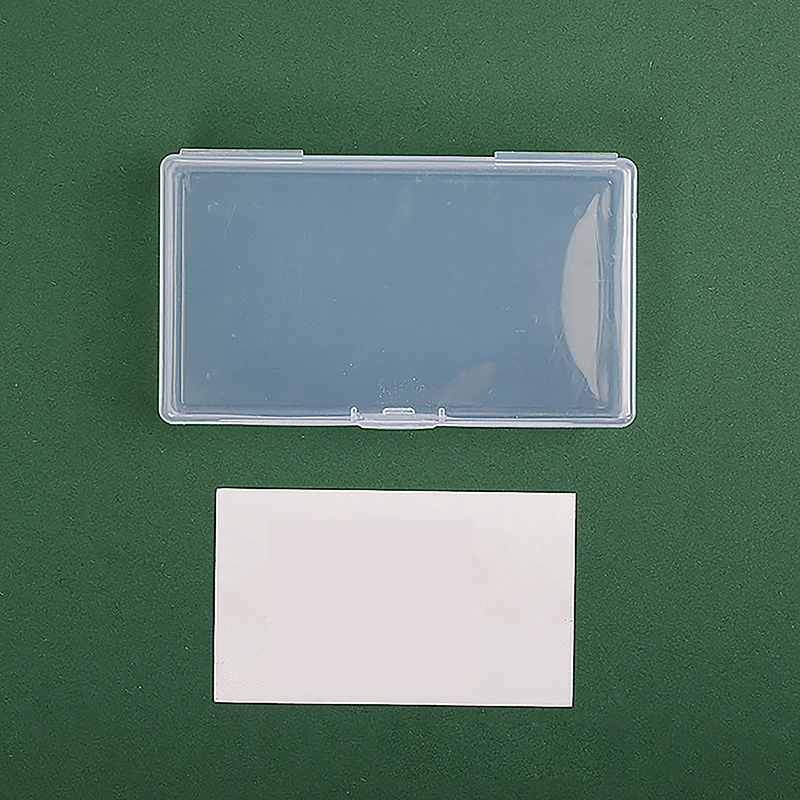 Scatola portaoggetti in plastica trasparente bottoni rettangolari in plastica trasparente con scatola di imballaggio scatola di carta per nastro all'ingrosso da tavolo