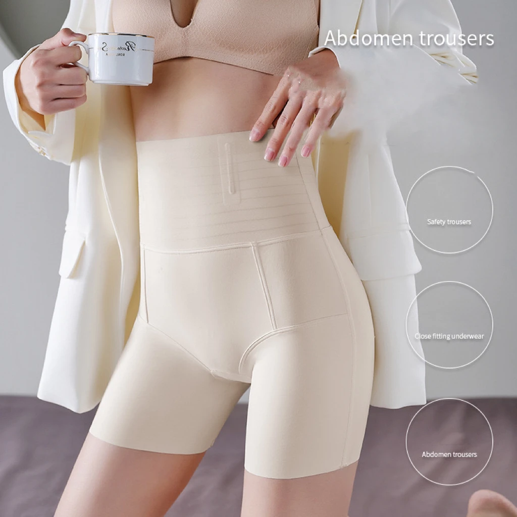 1pcs Seamless Belly Shaping Briefs Mid Waist Lifting Hip Pants Slimming Panties Women Postpartum Shaper Underwear Safety Panty