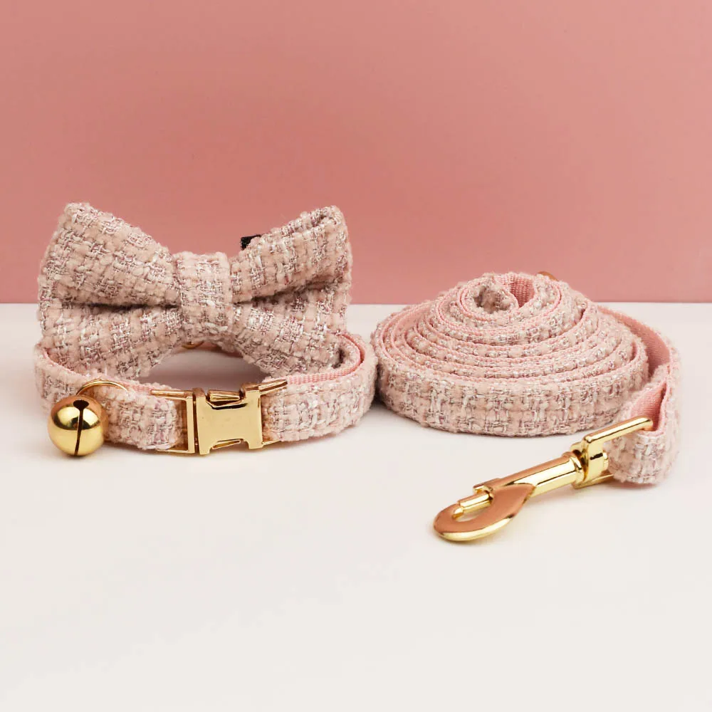 Personalisiertes Katzenhalsband- und Leine-Set aus Metallbeschlägen mit Glockengravur-ID-Tag für Haustierzubehör für Kätzchen – Detail 13