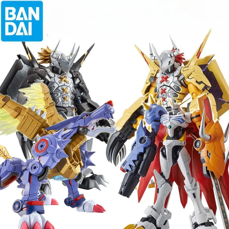 Bandai Original FRS Digimon Adventure Metal Garurumon War Greymon Omegamon X-Antibody Figur Modell Sammlung Spielzeug Geschenk auf Lager