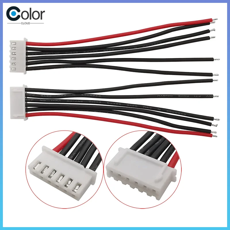 10pcs Jst Xh 1s 2s 3s 4s 5s 6s 7s Battery Balancing Charge Plug Silicone Wire Jst Xh Female Cable 200mm 22awg For Rc Parts