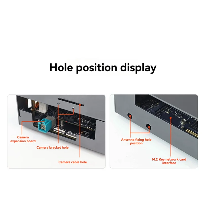 DIGIT-For D-Robotics For RDK S100 For RDK S100 Development Board Aluminum Alloy Shell With Passive Cooling Camera Mounting Brack