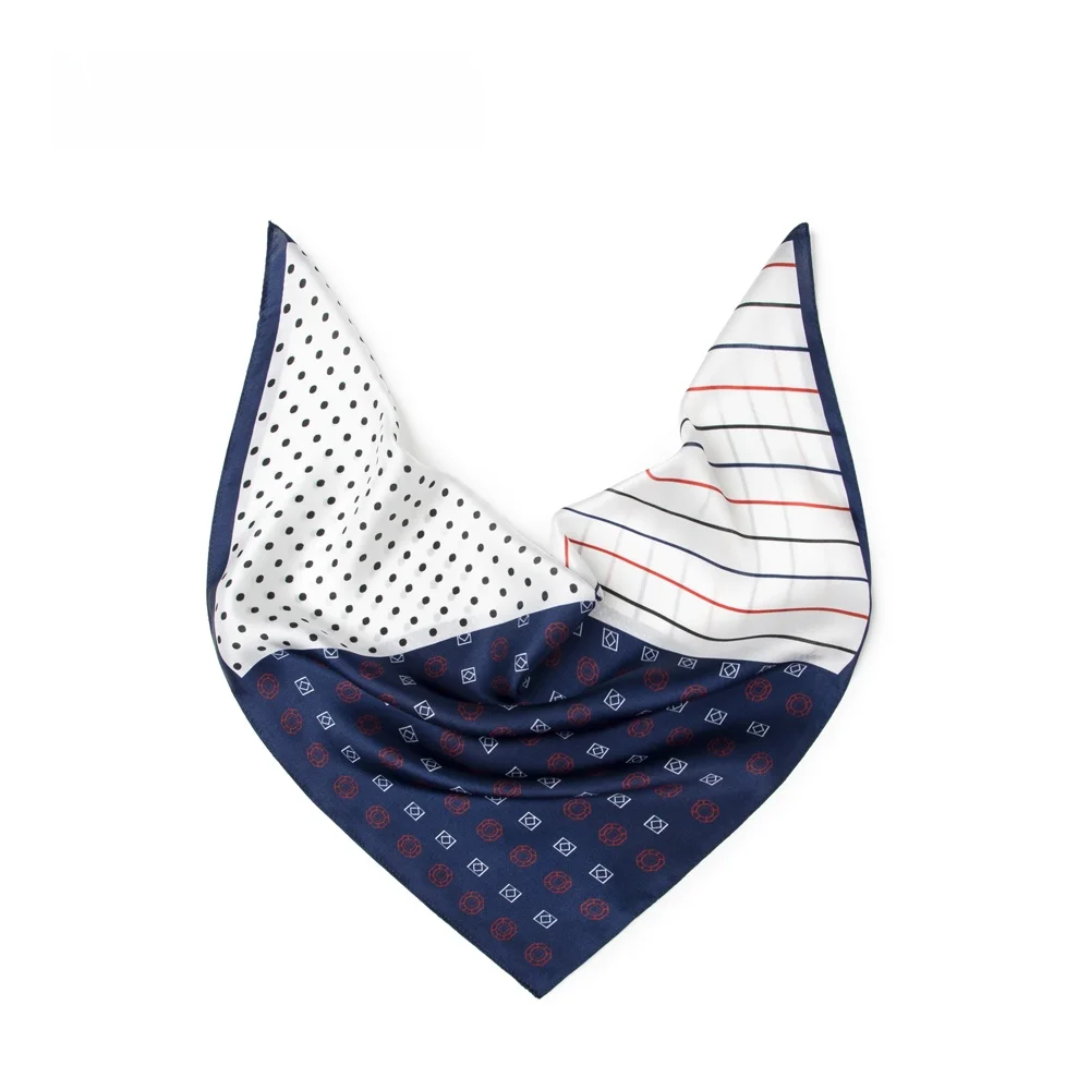 トレンディなシルクスクエアスカーフ-メンズ-アウトドアサイクリング必需品-バイク用ギア-チェック柄-ブリティッシュスタイル-花柄プリント-多機能