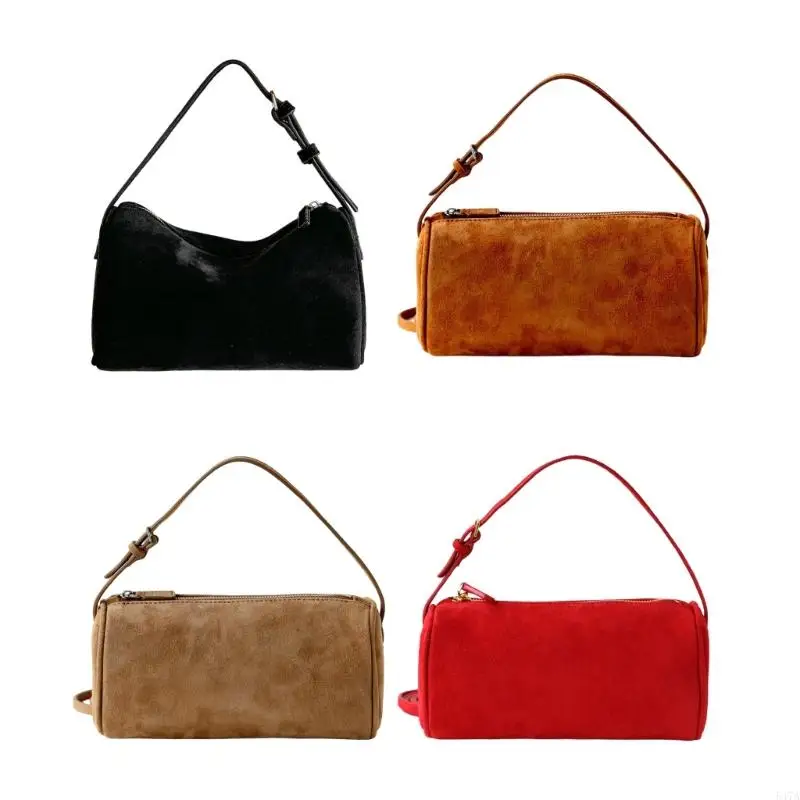 

Elegant Suedes Crossbody Bag Comfort Wear Resistant Finish Modern Fall Winter 2025 Shoulder Bag 547A