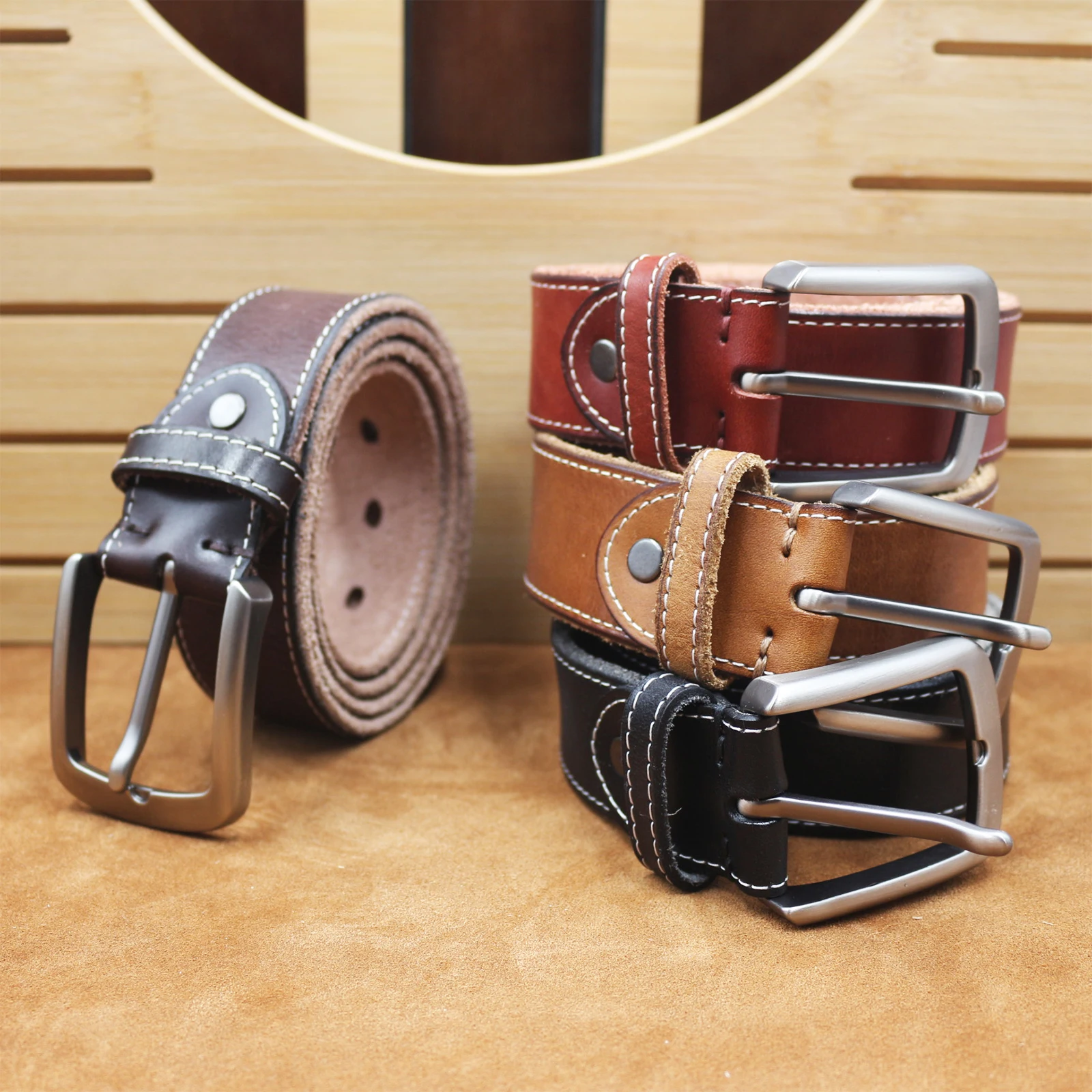 

Мужской ремень Train Line, ручной работы, из натуральной коровьей кожи, винтажный, стильный, высококачественный мужской ремень.