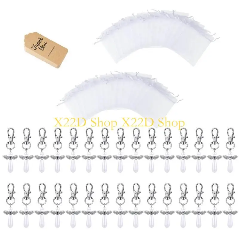 

X22D Wing Favor Брелки Брелок Благодарственная открытка Сумки для конфет для детского душа на свадьбу