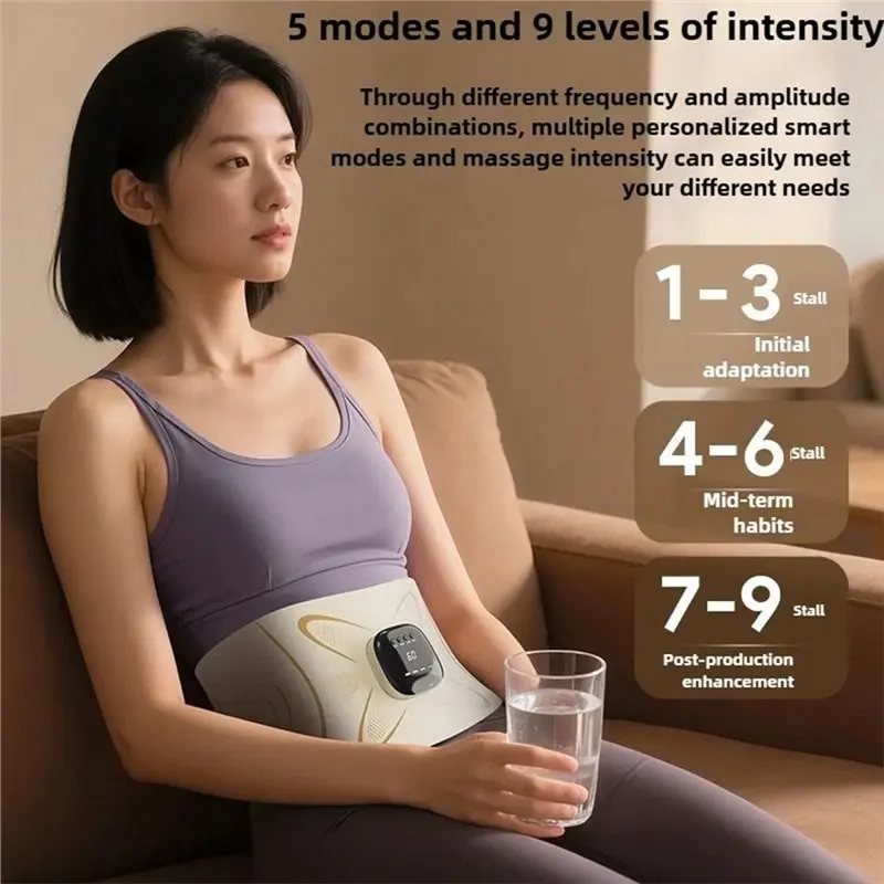 A73U EMS Micro Current Massage Belt For Reducing Abdominal Fat Waist Shaping Fat Burning Postpartum Care Smooth And Firm