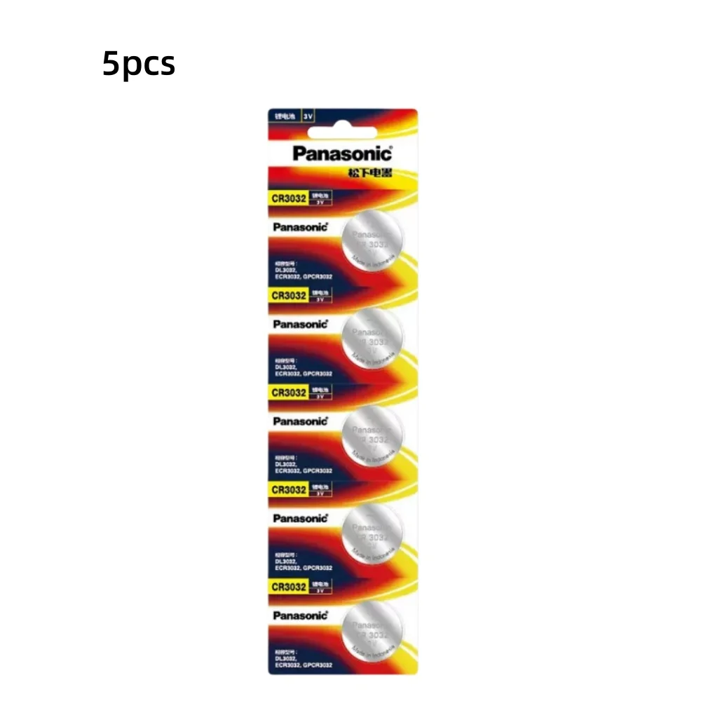 파나소닉 100PCS CR3032 버튼 배터리 3V 액세스 카드 고전압 테스트 펜에 적합 Touareg 자동차 키 원격 제어