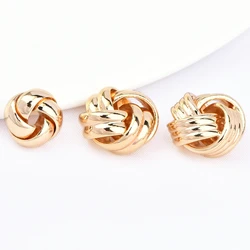 (7730) 6PCS 9MM 12MM 24K Gold Color Pineapple knot Shape Bracelet Beads septum Beads High Quality Jewelry Accessories Wholesales