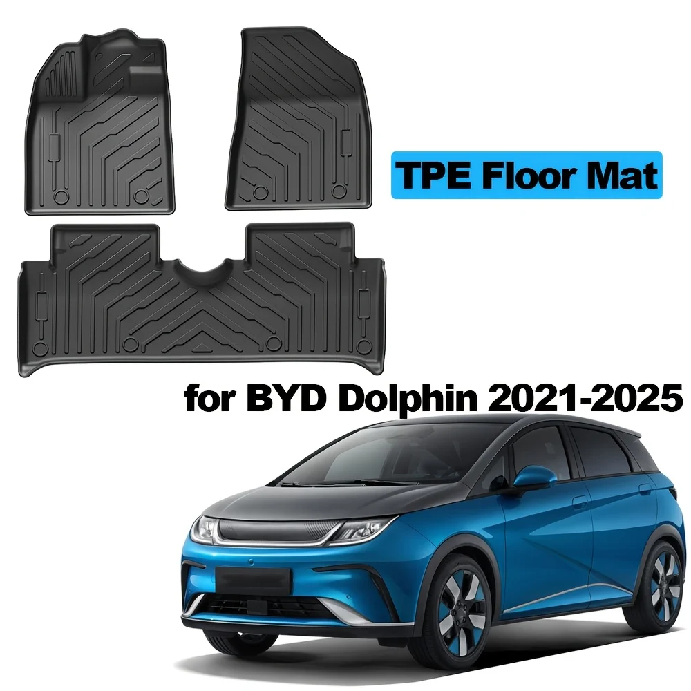 Car Floor Mats and Trunk Liner for BYD Dolphin 2021-2025, TPE Material