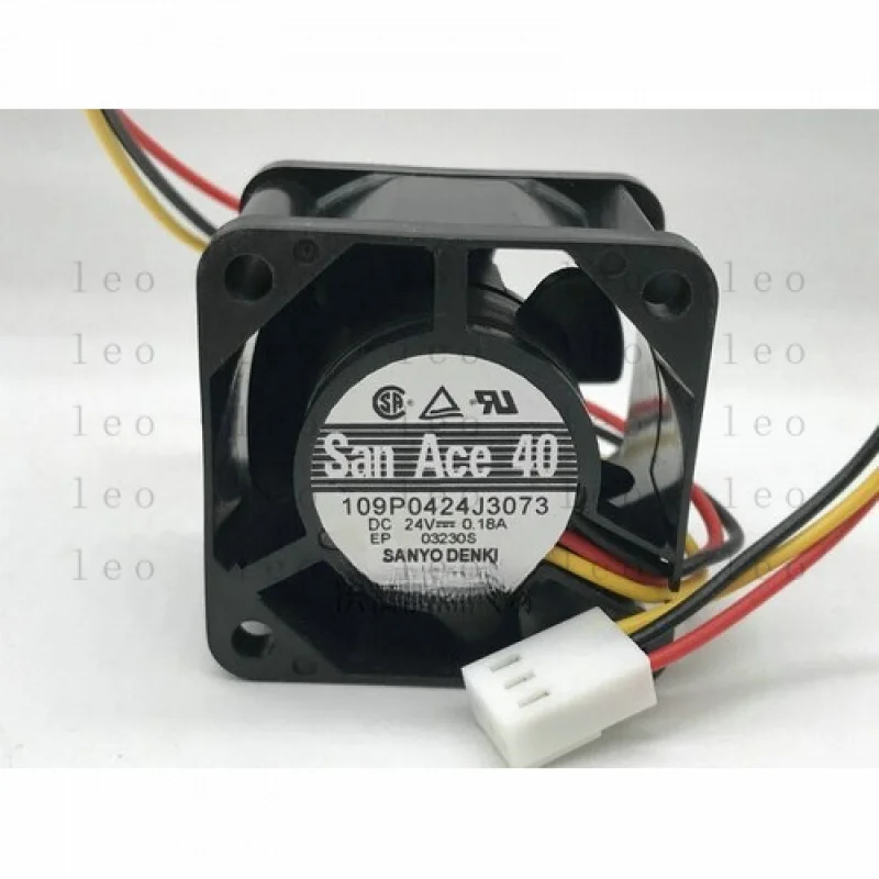 FF  1 PCS   Fan 109P0424J3073  DC 24V 0.18A 4028 4CM  3 Pin Inverter cooling fan #A6