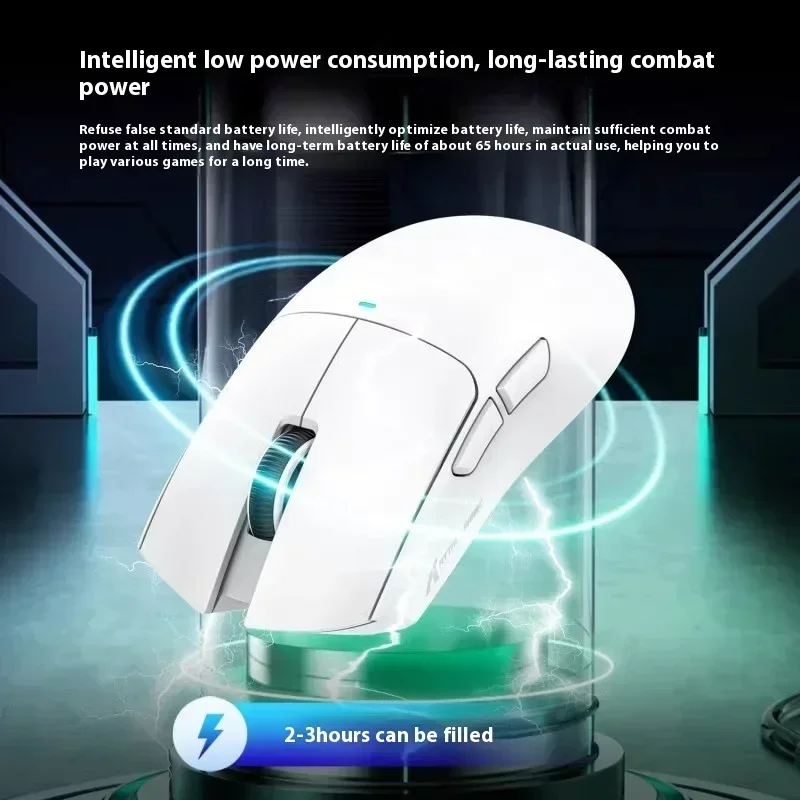 Imagem -06 - Ataque Tubarão X11 Mouse para Homens Bluetooth sem Fio Modo 2.4g Paw3311 Rgb pc Doca de Carregamento Magnético E-sports Jogos Presentes