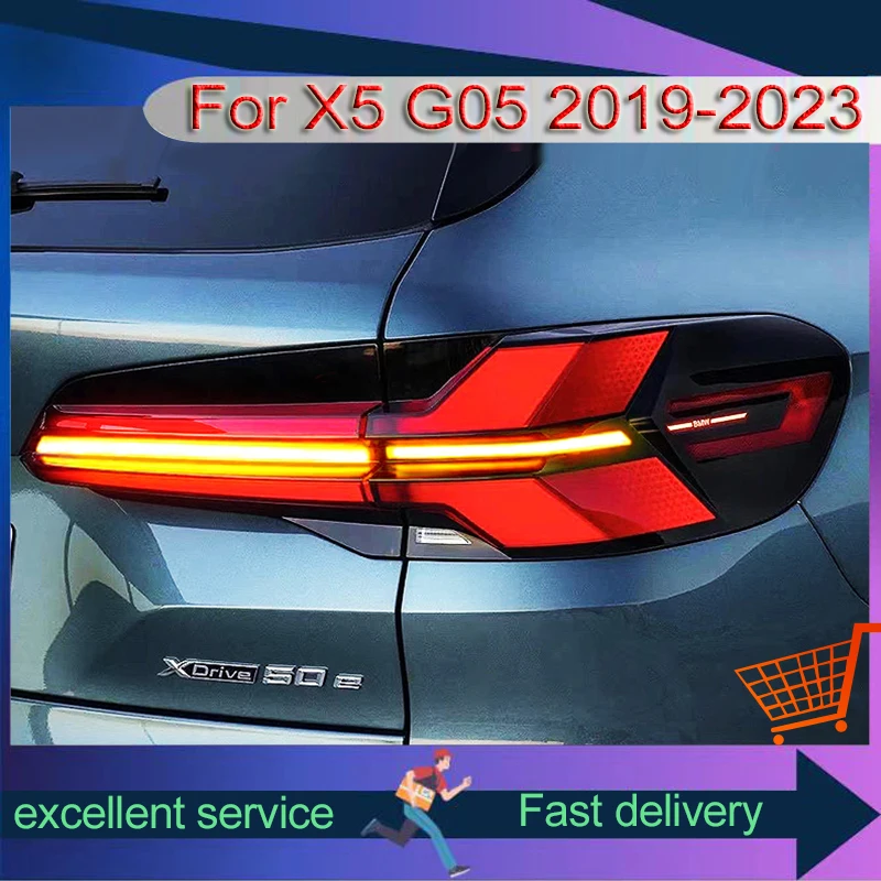 

Car Styling For BMW X5 G05 2019-2023 Rear Lamp DRL Newest Style Taillight Turn Signal Highlight Dynamic LED Reverse Accessories