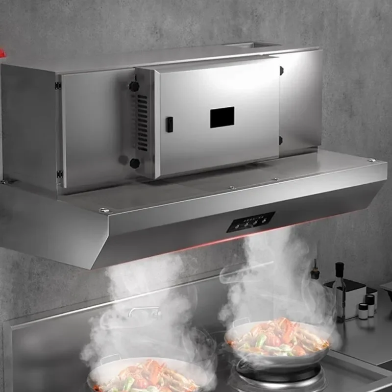 Commercial range hood oil fume purification all-in-one machine canteen hotel kitchen
