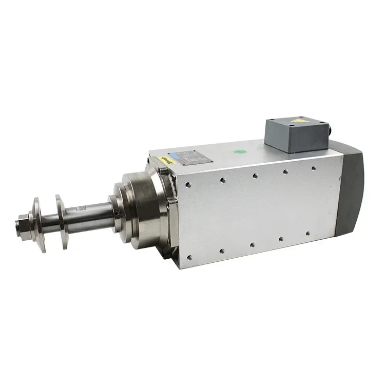 Customized three-phase 220V 380V air-cooled extended shaft grinding and polishing CNC spindle motor