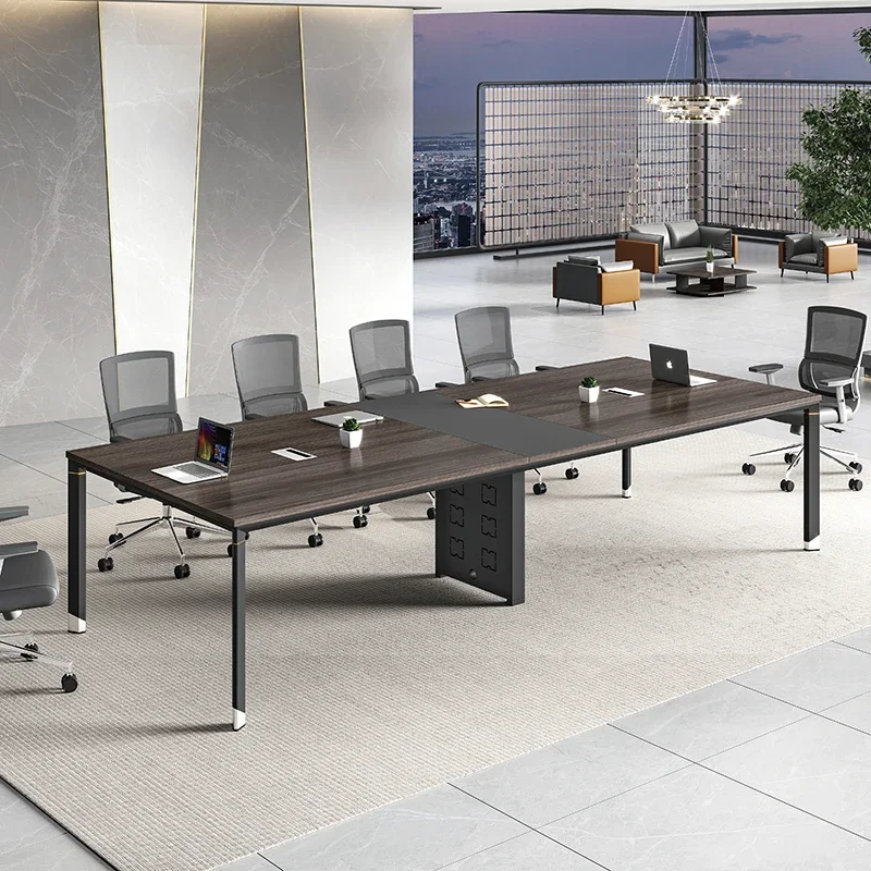 Big Size Luxury Wooden 10 Person Table Meeting Room Office Conference Table