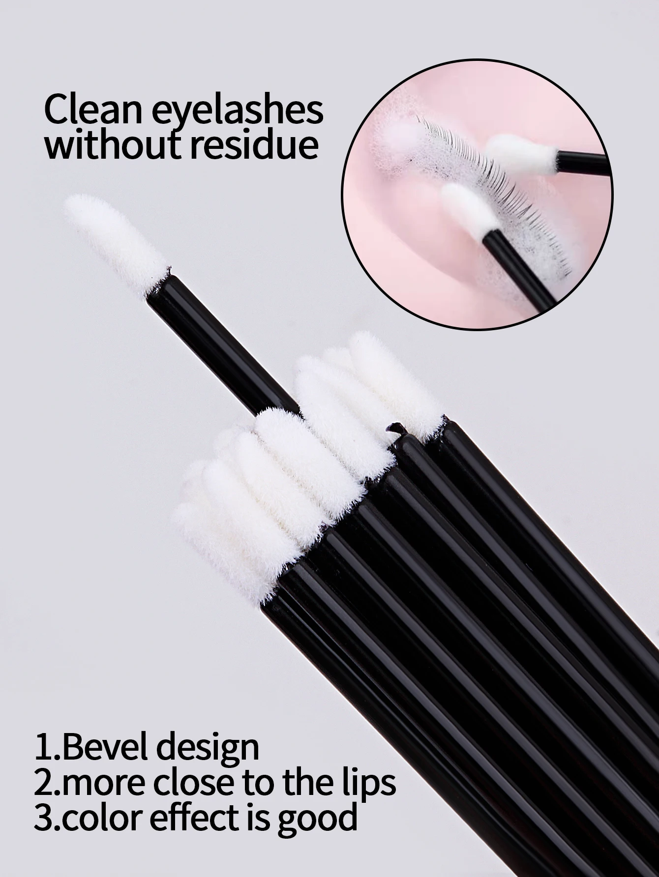 Escovas de viagem portáteis multifuncionais, aplicadores Lip Gloss, rímel, sombra, batom, 20pcs