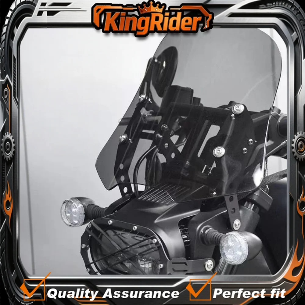 

【Supreme quality】QJMOTOR SRV 600V Modified Transparent Front Windshield Lampshade Protection Net Accessories