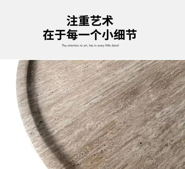 وابي سابي الرياح الكهف طاولة القهوة غرفة المعيشة المنزل مصمم الإنترنت المشاهير الراقية الفن الشعور B & B طاولة شاي رخامية مستديرة