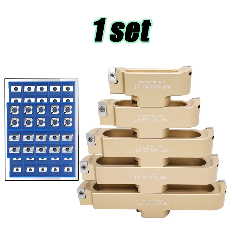 1 مجموعة AP SE جسر القاطع رئيس 90 ° 400R 50 22 27 KM12 APKT1604 SEHT1204 أدوات طحن سبائك الألومنيوم من نوع الجسر ذو الحواف #1