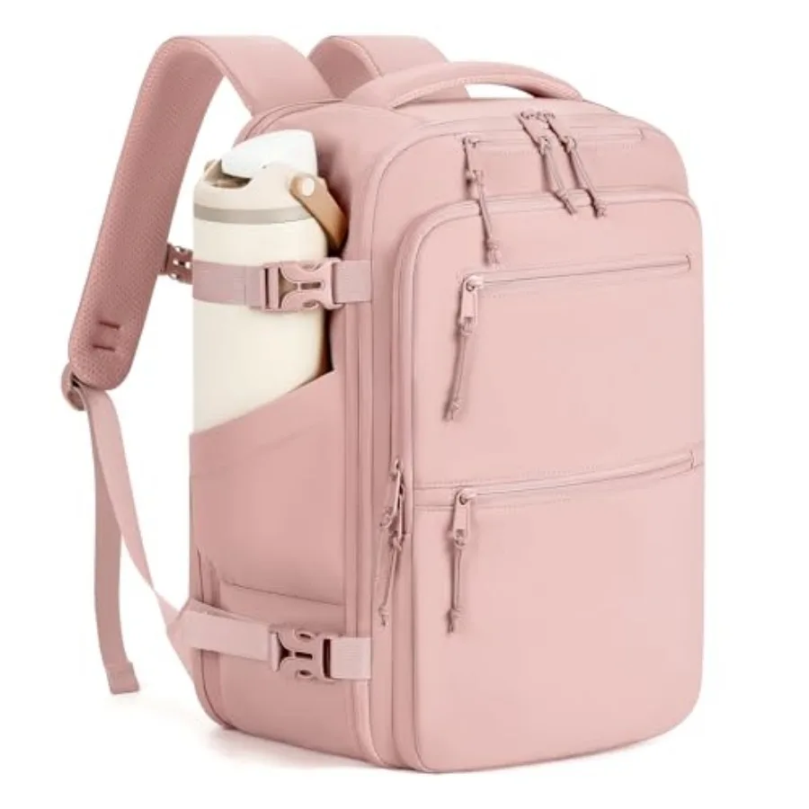

mibasies 30L Travel Backpack for Women and Men: Carry On Luggage Flight Approved, TSA Laptop Backpack with Water Bottle Pocket,