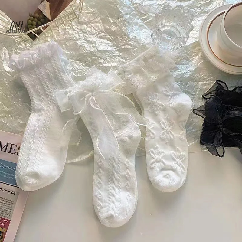 Женские-носки-однотонные-черные-белые-в-стиле-Лолиты-кружевные-носки-с-рюшами-летние-тонкие-носки-в-японском-стиле-милые-милые-женские-короткие-носки-в-стиле-каваи