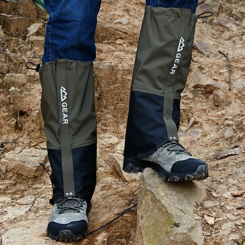 Calentadores de piernas para exteriores, polaina impermeable para senderismo, viajes, mallas de montaña, polainas, calentadores de tubo largo, cubierta para pies
