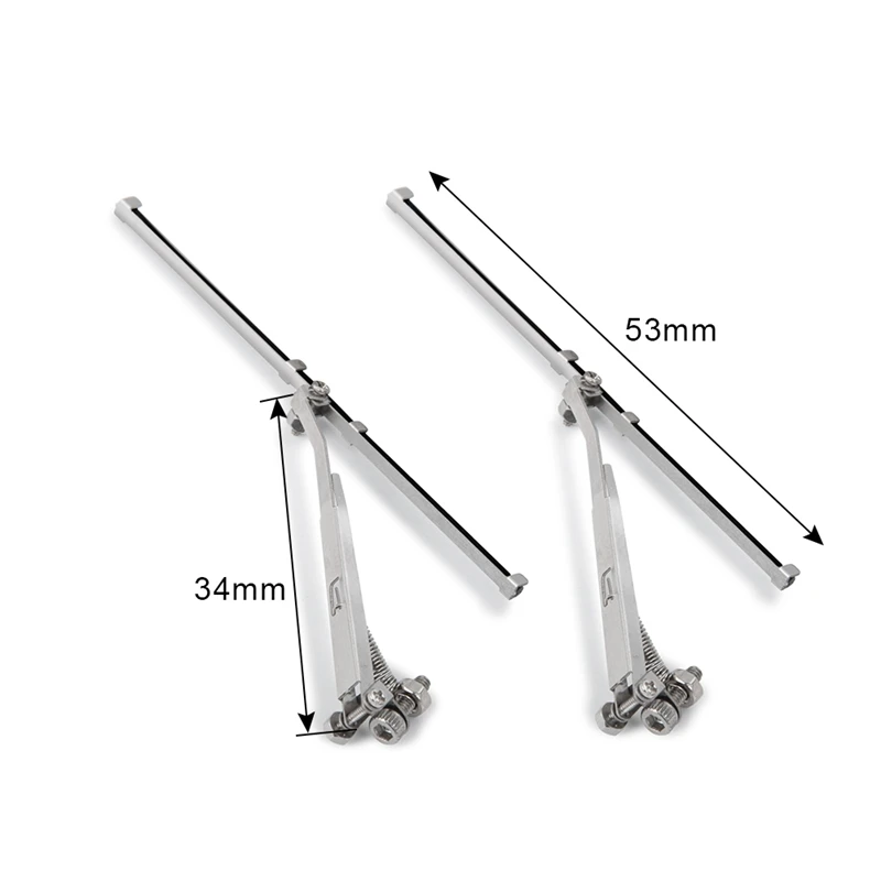 4Pcs Metal Windshield Wiper For 1/10 RC Crawler AXIAL SCX10 JEEP Cherokee TRAXXAS TRX4 Defender Bronco G500 MST Parts