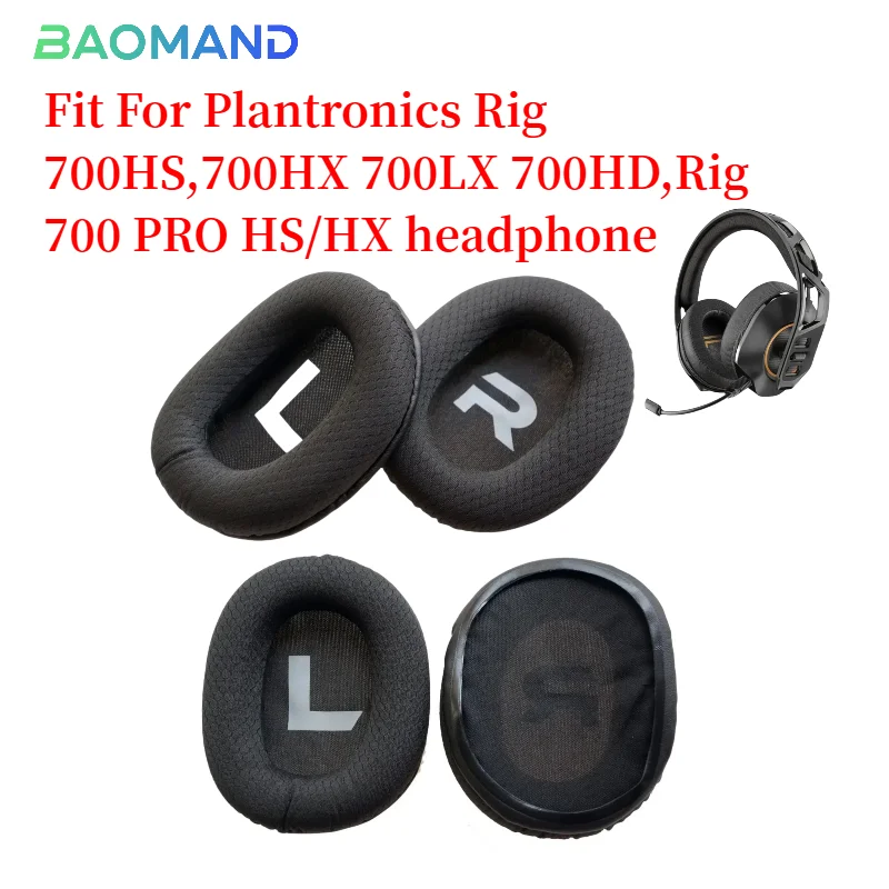

2pcs/pairs Leather Headphone Foam For Plantronics Rig 700HS,700HX 700LX 700HD,Rig 700 PRO HS/HX Headset Ear pads Cushion