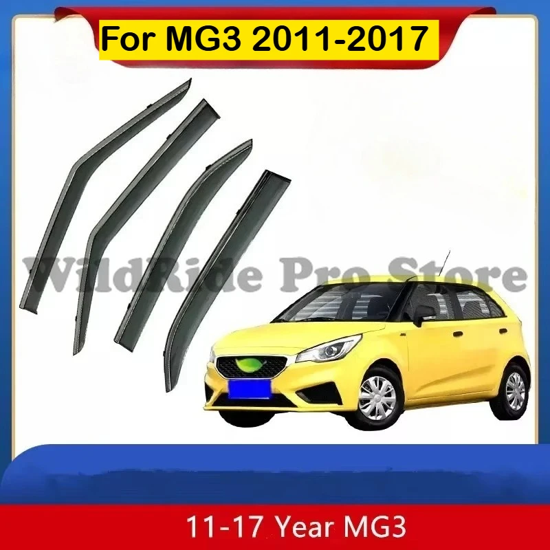 

Car Accessories for MG3 2011-2017 Vent Sun Shade Window Visors Rain Guard Deflectors