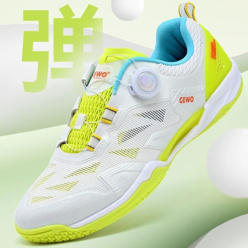 2026 Hot Sale Badminton Mens Shoes Anti-Slip Man Indoor Court Shoes Unisex Man Tennis Shoes Quick Lacing Table Tennis Shoe Men