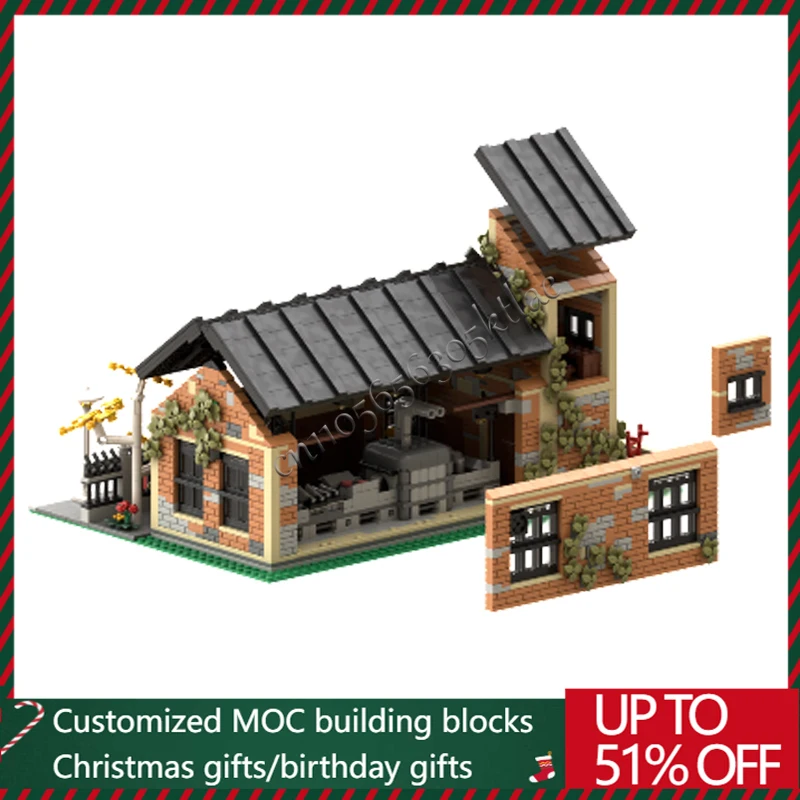 2763 PCS MOC Kreative Die Mittelalterlichen Dosen Fisch Fabrik Modulare Bausteine Modell Pädagogisches DIY Montage Spielzeug Für Jungen Geschenke