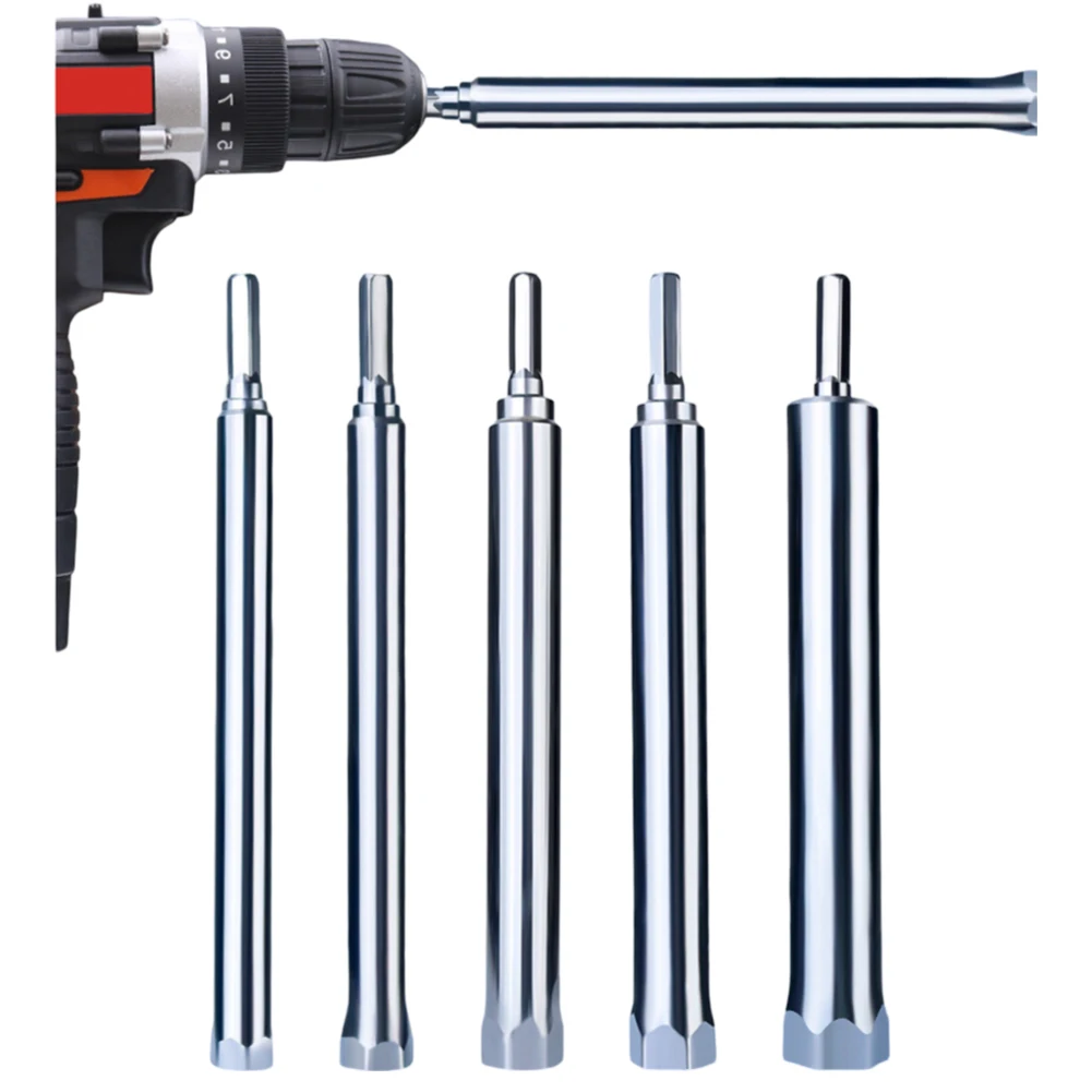 1/4/5pcs Ceiling Leveling Sleeve Lengthening Hollow Screw Nut Hexagon Socket For Drilling Chrome-vanadium Steel Hand Tools