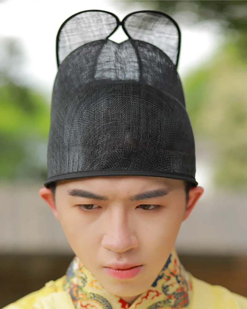 Black Gauze Hat Men Ancient Chinese Hanfu Hat Men Ming Dynasty Male Cosplay Headdress Hanfu Hat Black For Men Women