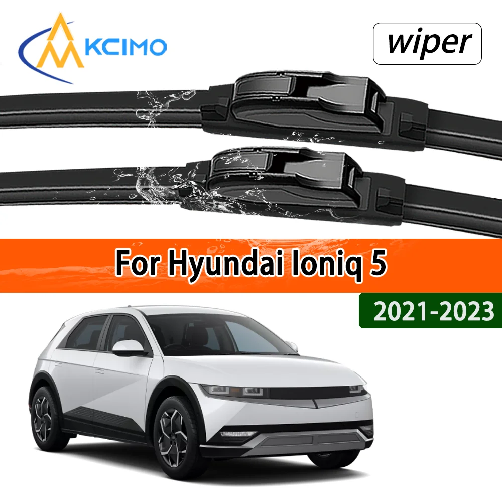 Ganzjährig leise Frontwischerblätter für Hyundai Ioniq 5 2021–2023, 2022, NE, klare Sichtgarantie, langanhaltende Leistung
