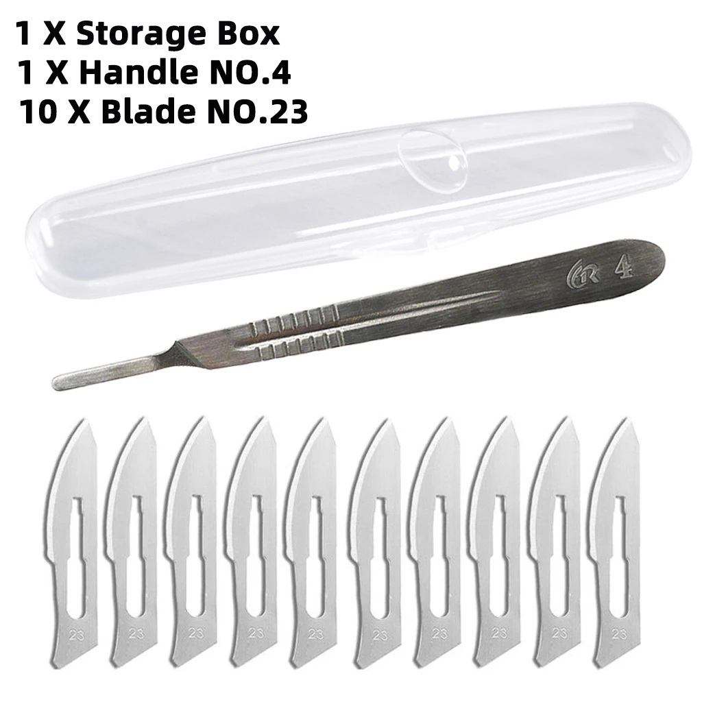 Skalpell Kombination 10 #, 11 #, 23 # High Carbon Stahl Chirurgische Klinge Mit Box und Griff für Carving und Schneiden Werkzeug Messer – Detail 18