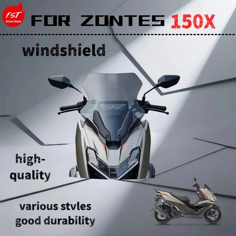 For ZONTES 150X dedicated windshield, front windshield, motorcycle modification parts.