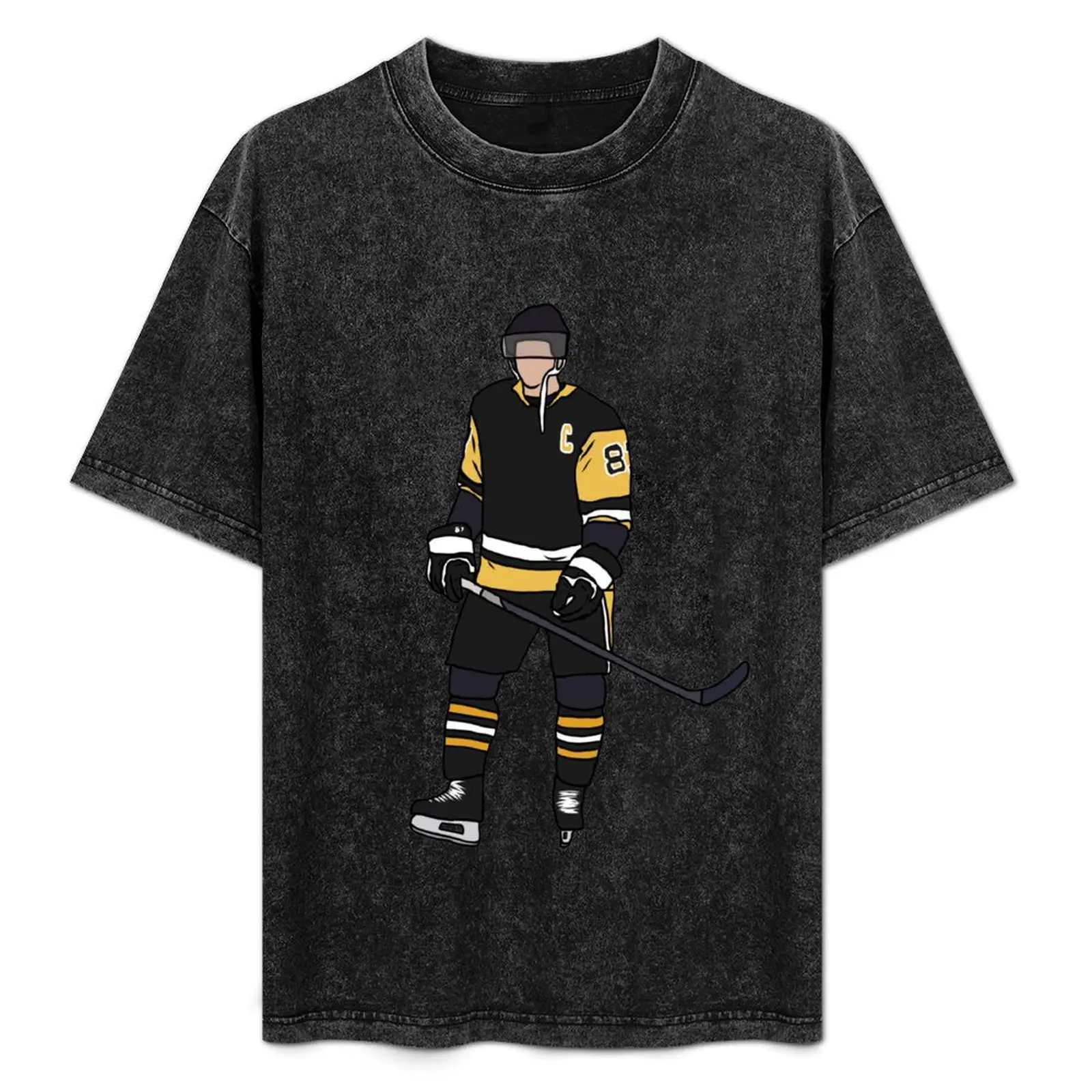

Sidney Crosby Penguins T-Shirt Large Size Casual Short Sleeve Top