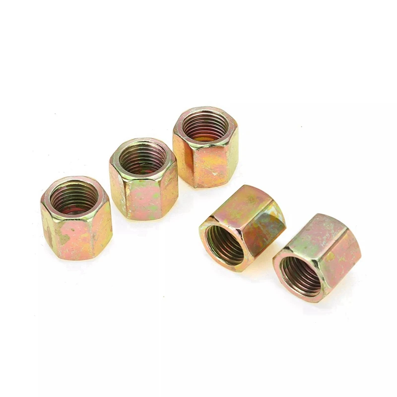 100Pcs Male / Female End Union Brake Pipe Screw Nuts M10 X 1Mm 3/16Inch OD Copper Brake Tubes Line Pipe Fittings Metric