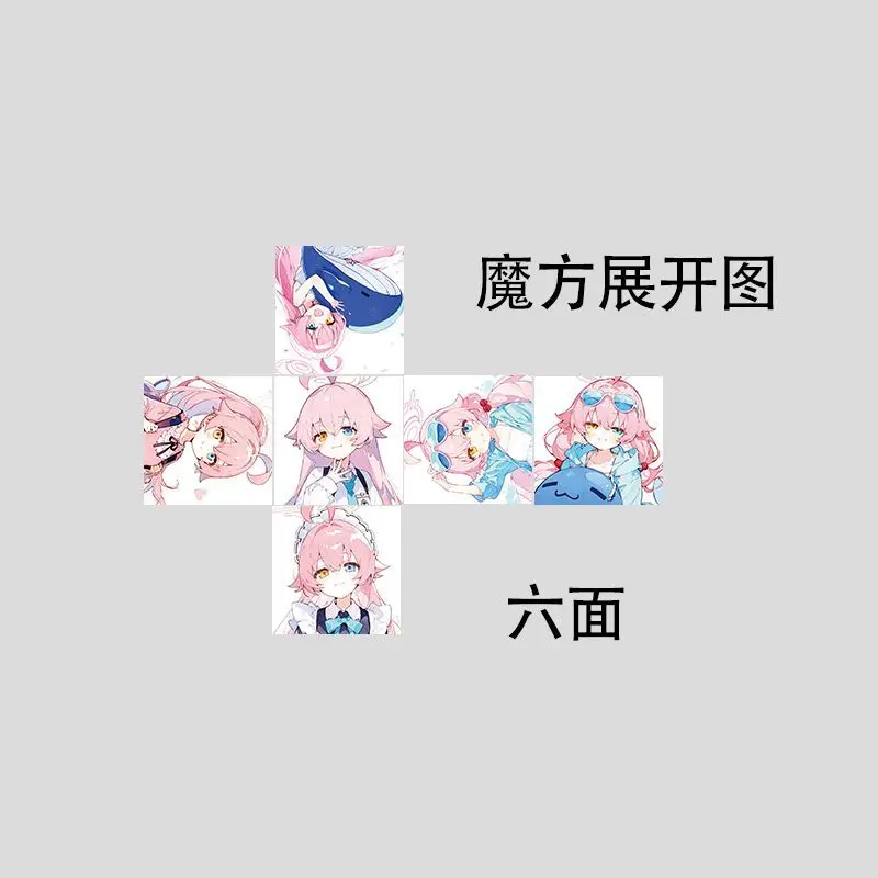 Anime Blue Archive The Animation Takanashi Hoshino Cosplay 3-step Puzzle Magic Cube Cartoon Magics Square Xmas birthday Gift