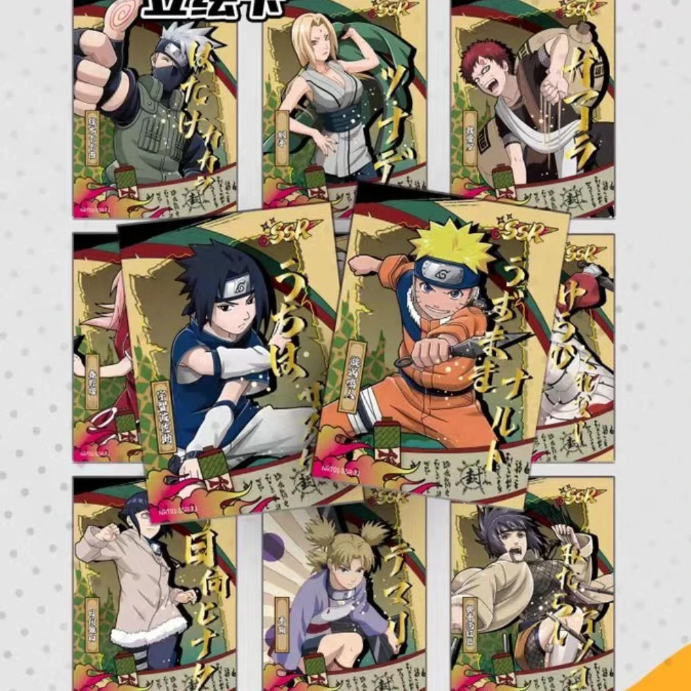 New KAYOU Original Naruto Cards Uzumaki Sasuke Ninja Game Collection Rare Cards Box Flash Cards Toys For Children\'s Toy Gifts