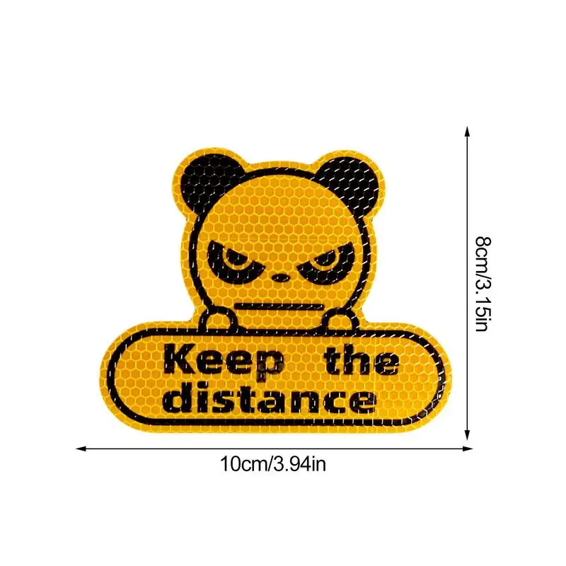 ملصقات عاكسة للسيارات تحافظ على المسافة، ملصقات سيارات مقاومة للطقس، ملصقات باندا مقاومة للماء للشاحنات #6