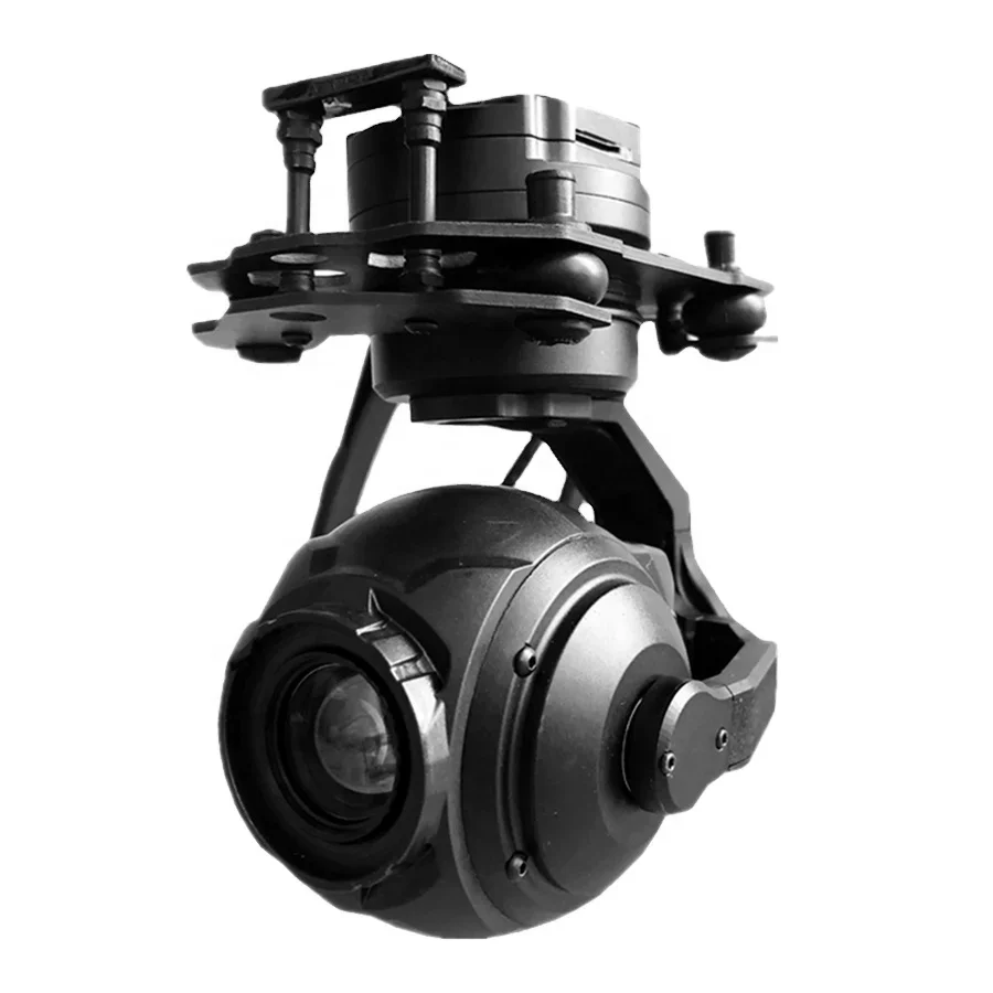 TOPOTEK 10x Zoom 1080P HD Network droned Camera with  3-axis Gimbal