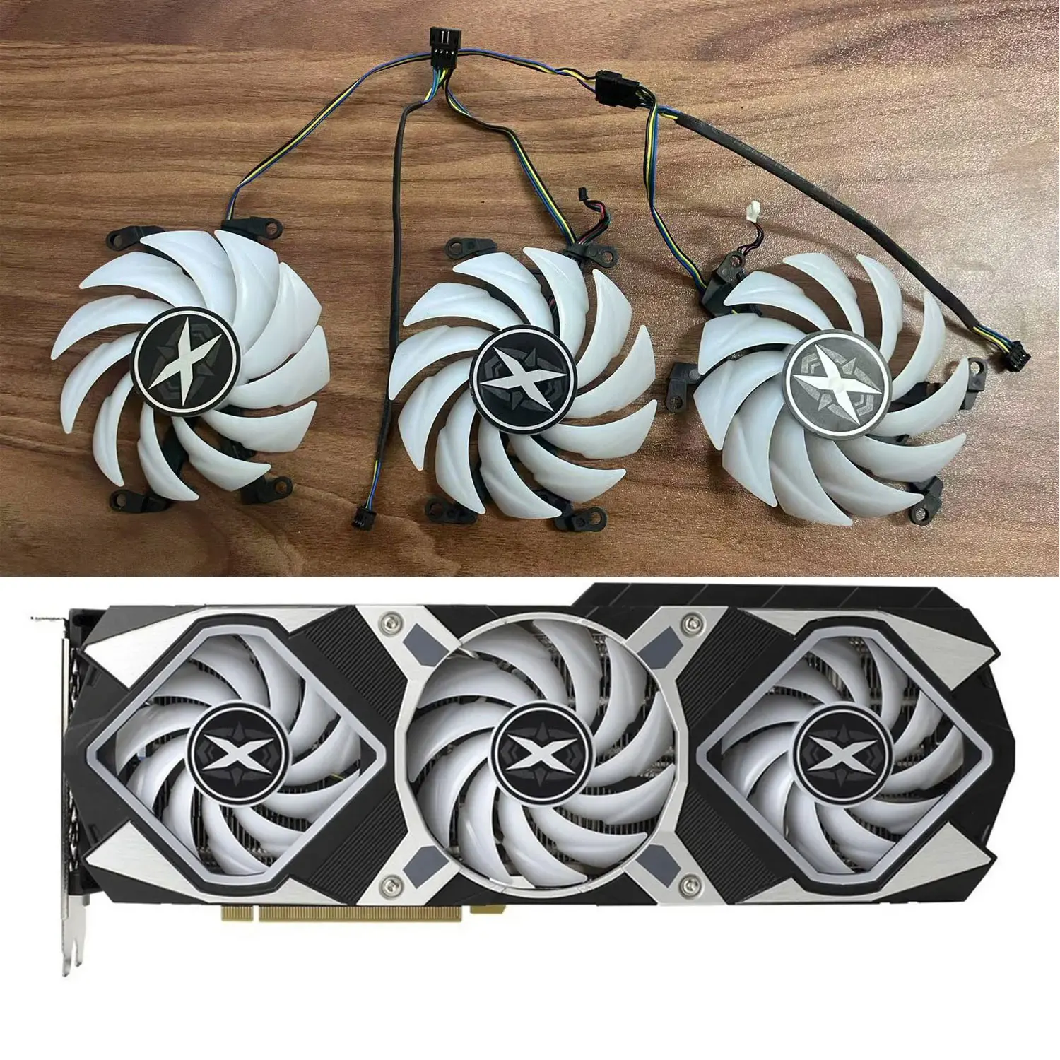 

Brand new 88MM 4PIN RTX3080 3090 GPU fan suitable for GAINWARD RTX3060 3070 3080 3090 glare graphics card replacement accessorie