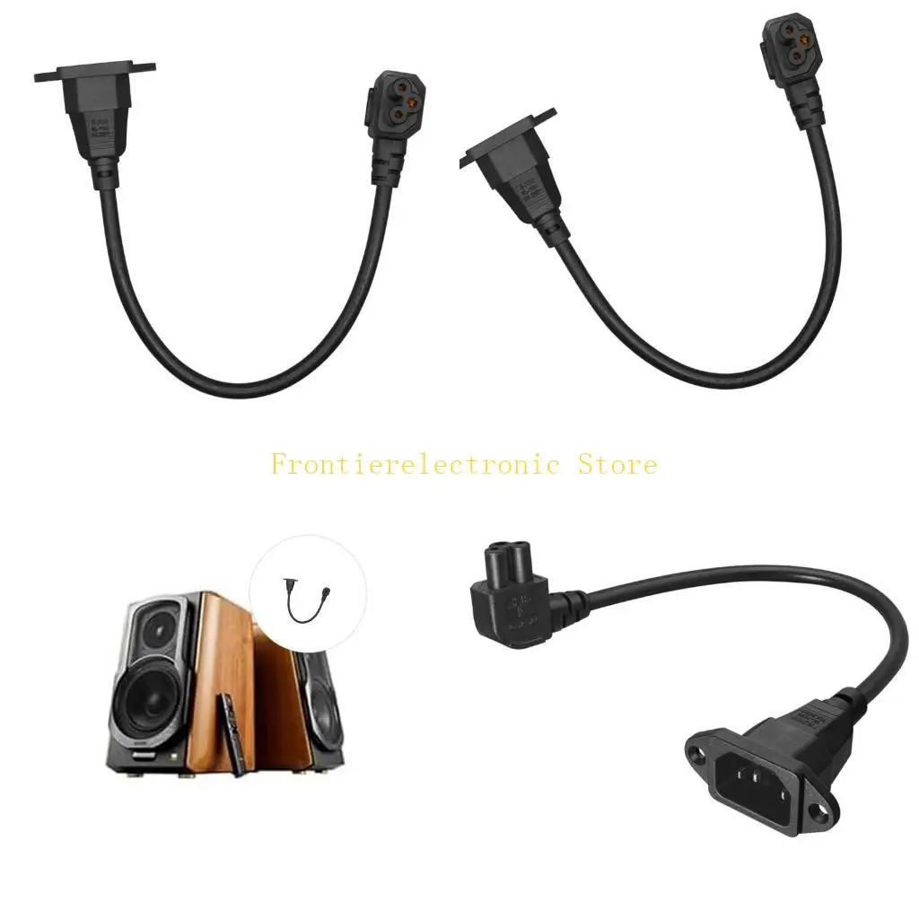 G8DB Coppers Cores C14 To C5 Power Adapters Cable With 90 Degree Bend For Server Rack Installations