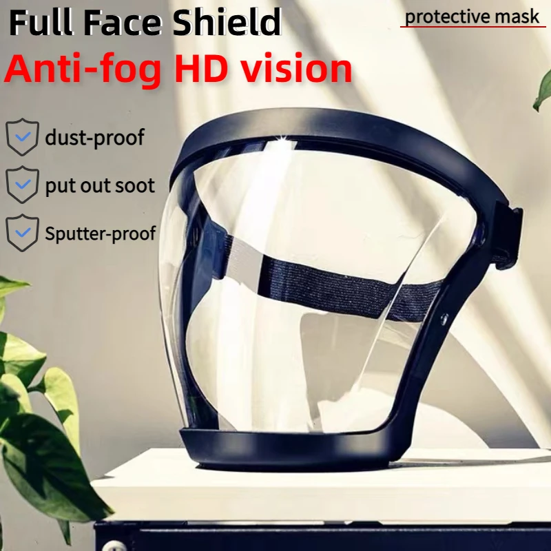 Transparent Full Face Shield Kitchen Anti-splash Safety Glasses Face Shield Windproof Mask Unisex Eye Protection Face Mask