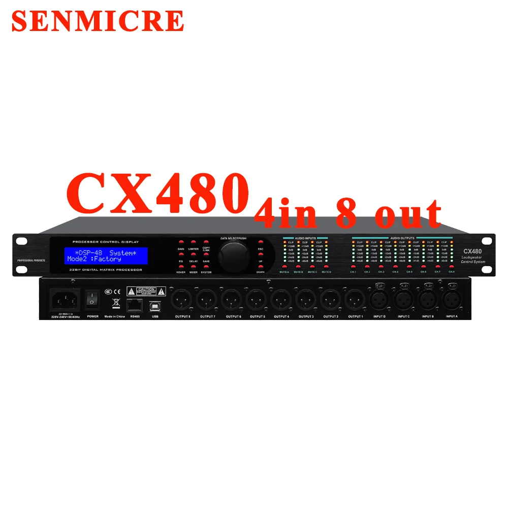 CX260/360/480 Professional Digital Audio Processor 32 DSP Audio Processor Digital Speaker System Linear Array Stage Performance