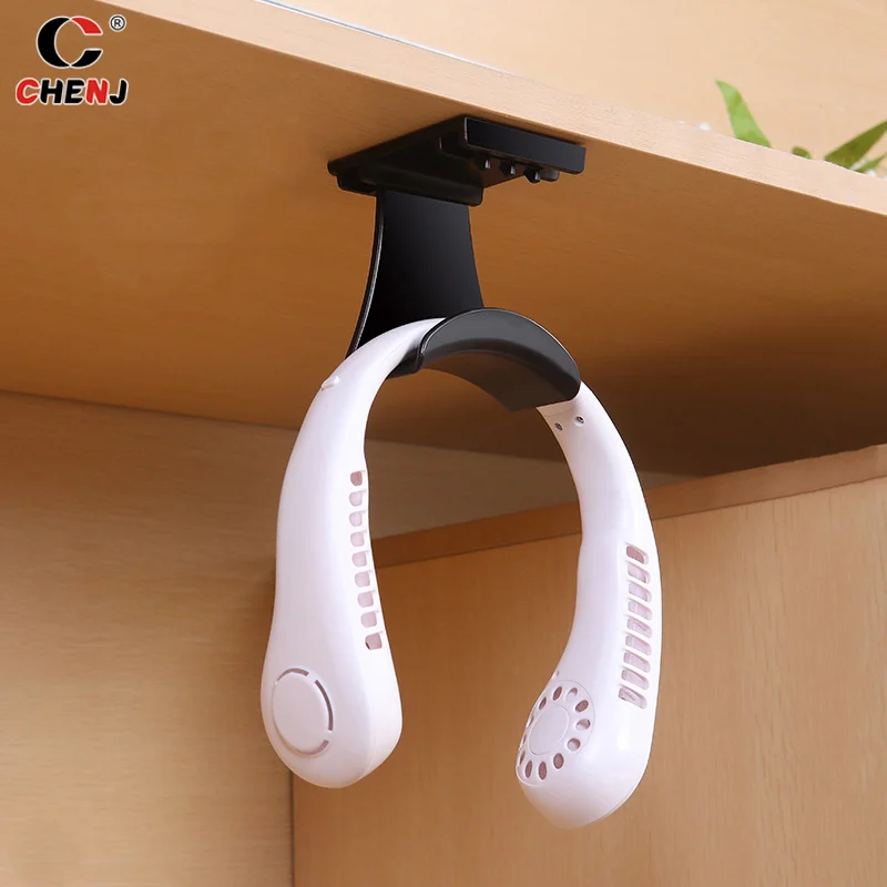 Universal Headphone Stand Adhensive Plastic Wall Mount Hanger Under Desk Headset Rack Holder Support For Gaming Earphone Bracket