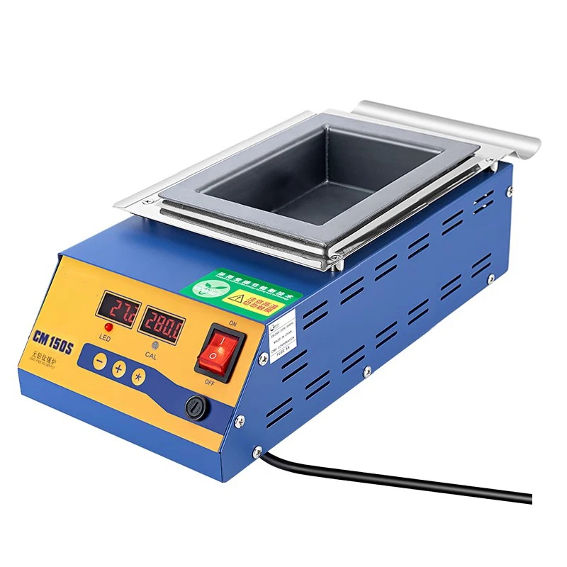 CM-150s Цифровая паяльная кастрюля с предварительным нагревом/станция предварительного нагрева оловянная кастрюля 900 Вт CM-150s Цифровая паяльная кастрюля с предварительным нагревом/станция предварительного нагрева оловянная кастрюля 900 Вт